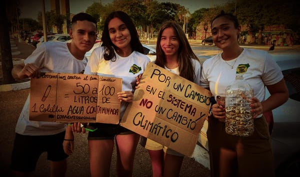 Jóvenes ambientalistas de Argentina.