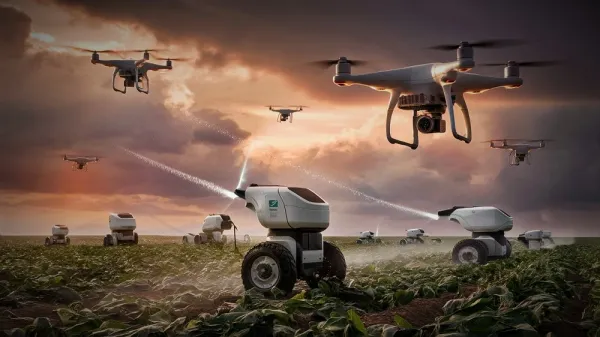 Robots y Drones; el futuro llega al campo.